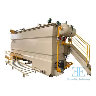 ISO Standard Dissolved Air Flotation with 3.75kw Pump Power PLC  Control