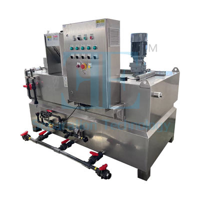 Continuous Process Parameter Monitoring with Polymer Dosing System Three Mixing Tanks and Precise Flow-Control Valves