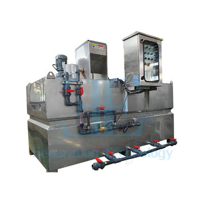 PLC Controlled Polymer Dosing System with Touch Screen Display and 0.75kW Storage Agitator