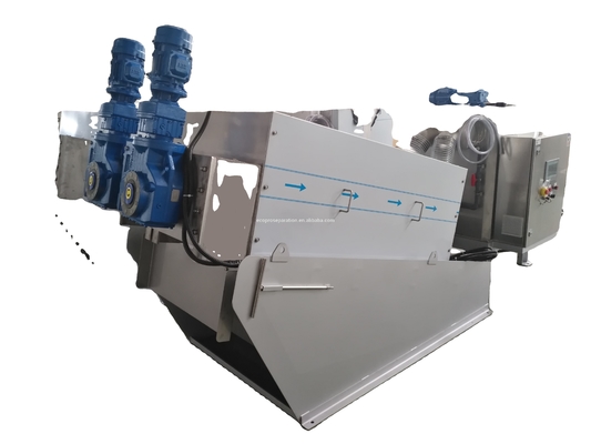 Screw Press Sludge Dewatering Machine 9.6-120m3/h Capacity