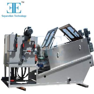 Screw Press Sludge Dewatering Machine 9.6-120m3/h Capacity