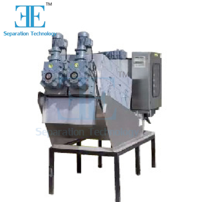 Screw Press Sludge Dewatering Machine 9.6-120m3/h Capacity